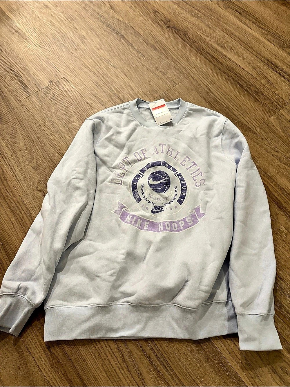 Nike Hoops Graphic Sweatshirt Gray Large NWT